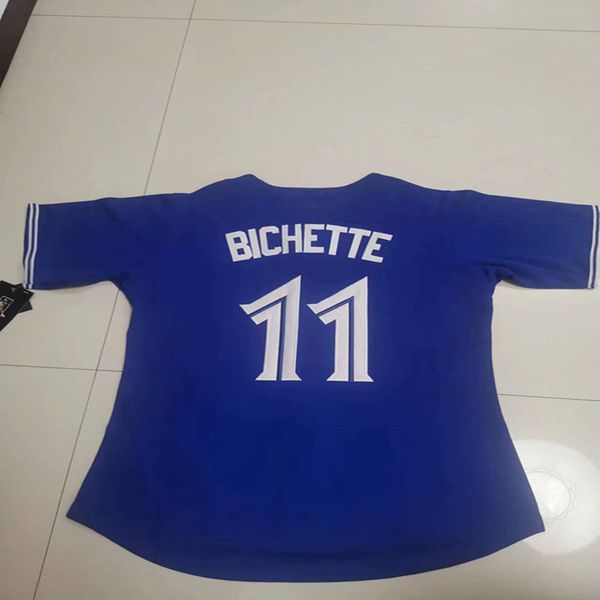 

wholesale small batch orders for women'' blue jays'' #27 vladimir guerrero jr. #11 bo bichette embroidery blue s-xxl, Blue;black