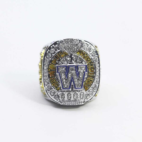 

2021 cfl winnipeg blue bomber football grey cup championship ring, Silver