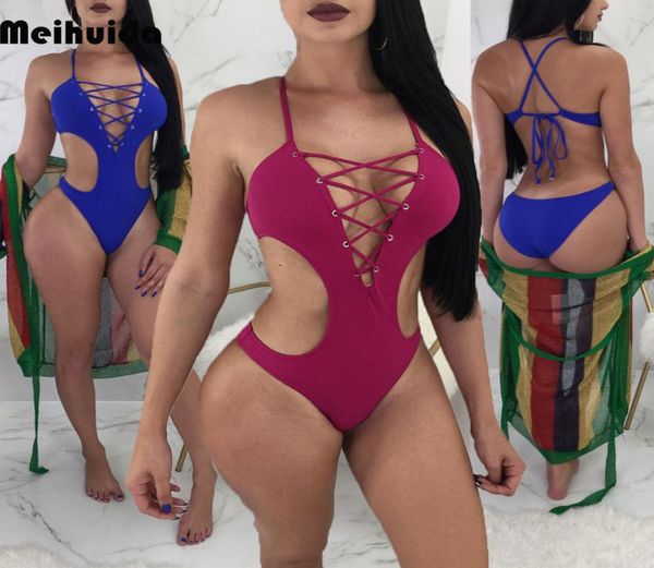 

womens onepiece bandage swimsuit swimwear push up monokini bathing suit bikini7113594