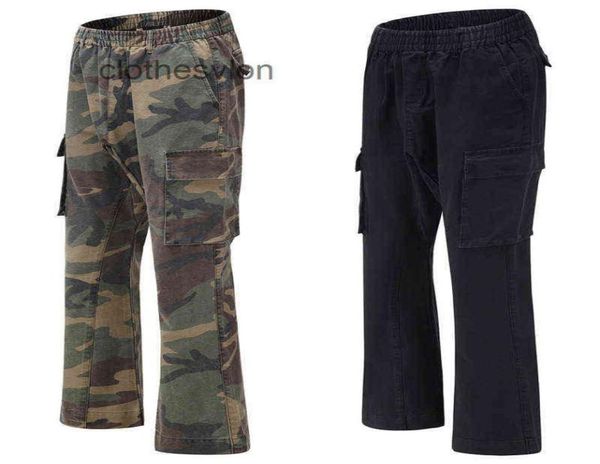 

galleryes pants depts mens sweatpants 2022 brand sand wash old camouflage tooling flared loose wide leg51495787958698, Black