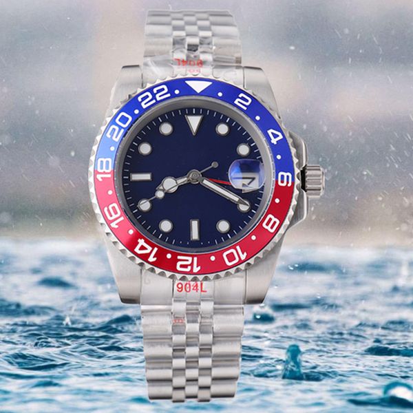 

mens automatic mechanical ceramics watches 41mm full stainless steel swim wristwatches sapphire luminous watch business casual montre de lux, Slivery;brown