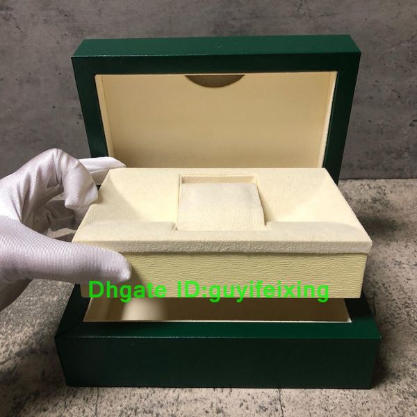 

wholesale watches box luxury mens original rlx watch green case casual fashion designer boxes booklet card tags swiss sky christmas gift 126, Black;blue