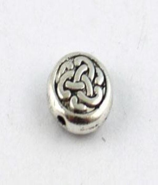 

120pcs tibetan silver metal celtic knot flat beads 95mm a89344226503, Black