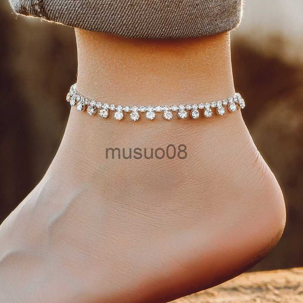 

anklets luxurious design sparkle zircon pendant anklet fashion women beh anklet summer brelet jewelry romantic valentine's day gifts j2, Red;blue
