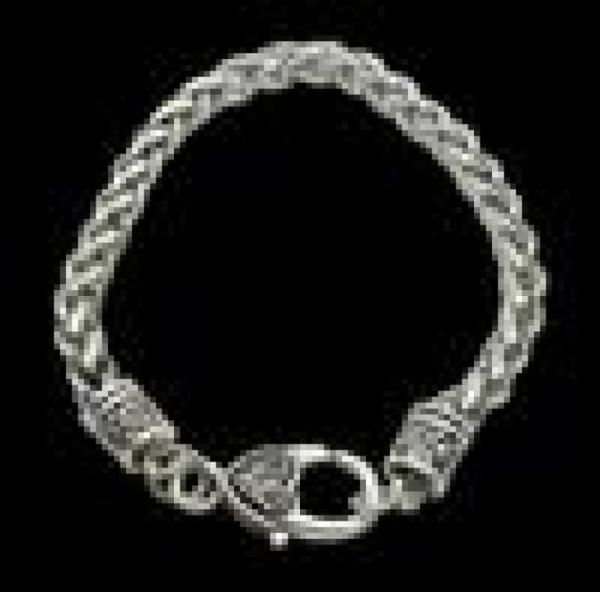 

fashion 20cm vintage statement rope girls charm bracelets ed chain bracelets with large heart lobster clasp 10pcslot fb068 b7474195, Golden;silver