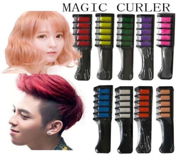 

new temporary hair chalk hair color comb dye salon party fans cosplay tool fashion hair color combs5037589, Silver