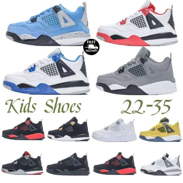

kids shoes basketball designer sneakers boys military black cat trainers baby kid shoe fire red thunder girls children youth toddl'&#03