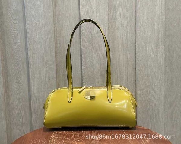 

designer bag 2024 early launch new tb women's robinson underarm single shoulder crossbody poor lacquer leather penholder