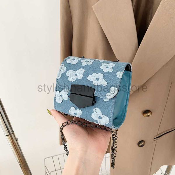 

cross body trendy and minimalist for women's 2022 chain with a foreign temperament printed fabric square bagstylishhandbagsstore