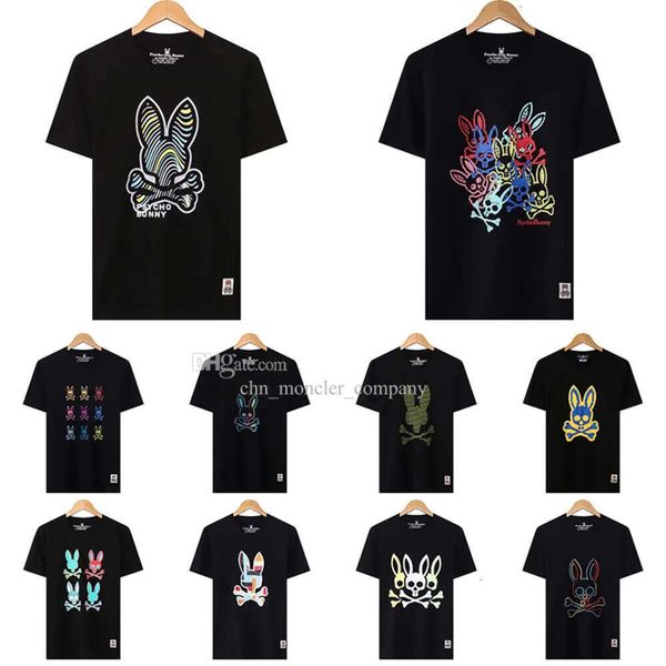 

psycho bunny print t shirt mens womens 2023 new design multi style men shirt fashion casual tshirt couple short sleeve man size, White;black