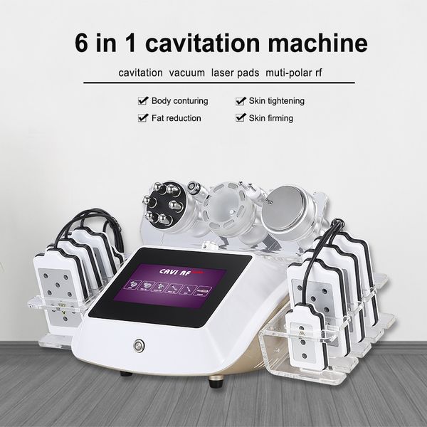 

slimming machine ultrasonic cavitation liposuction machines 8 pads lllt lipo diode body contour beauty salon spa equipment