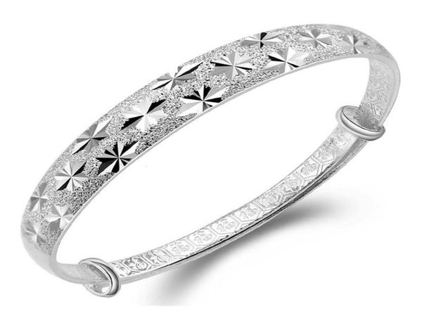 

whole s999 silver bangle bracelet jewelrysterling silver bracelet1108986, Black