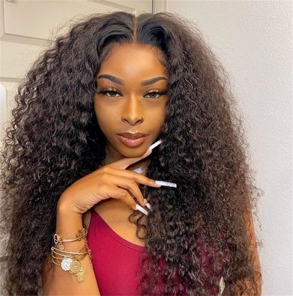 

curly human hair wig 30 34 inch hd transparent loose deep wave frontal wig water wave lace front wig human hair wigs for women 2209128463, Black
