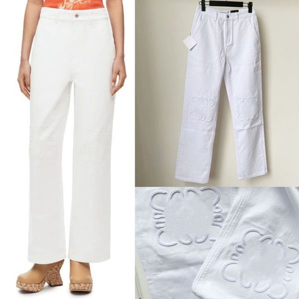 

women's jeans arrivals high waist casual pants white straight denim pants, Blue