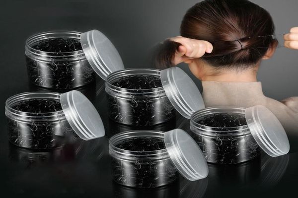 

2001 pieces a bag disposable hair binding black small rubber band female hair circle high elastic durable6494426, Pink