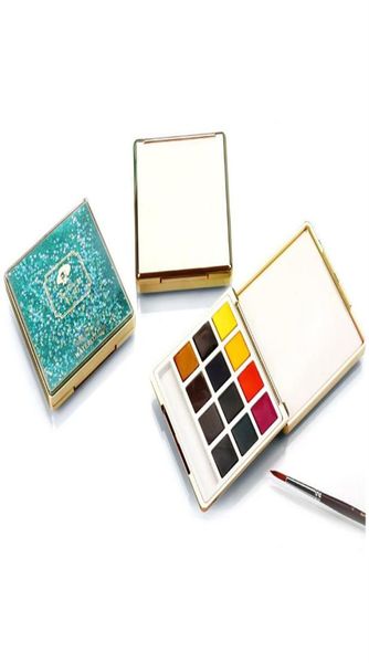 

rubens series of 12 color solid watercolor bright new starting gold pink mini carrying case solid watercolor art suppl216e4012307