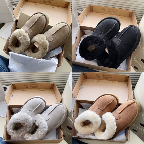 

winter tazz slippers designer australian chestnut slipper winter australia snow boots tasman shoes fluffy mules real leather australie fuzzy, Black