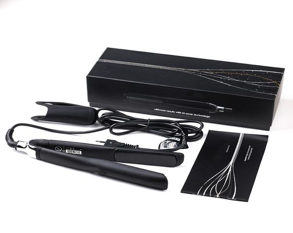 

9hd platinum professional hair straightener euuk plug with retail box dhl fast ship in stock4260240, Black