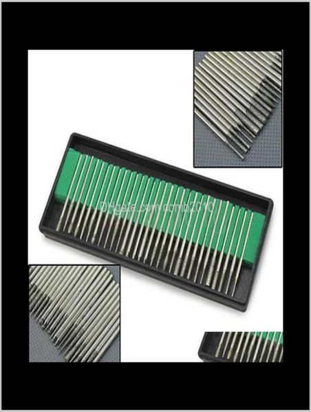 

whole 30pcs diamond burr bits drill for engraving etching dremel rotary nail art tool set 1u6o 2opg a7e1 1chbz vnwpk6252976, Silver