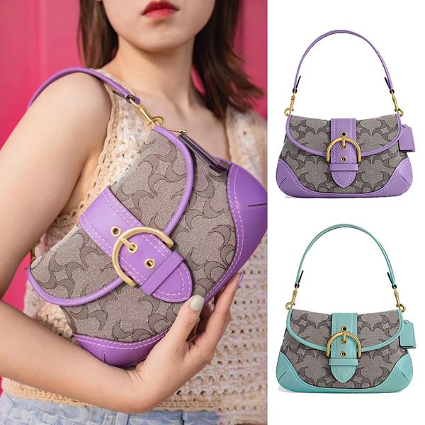 

luxury soho bag womens mens saddle shoulder bags totes handbag fashion canvas leather clutch bags lady cross body pochette evening designer