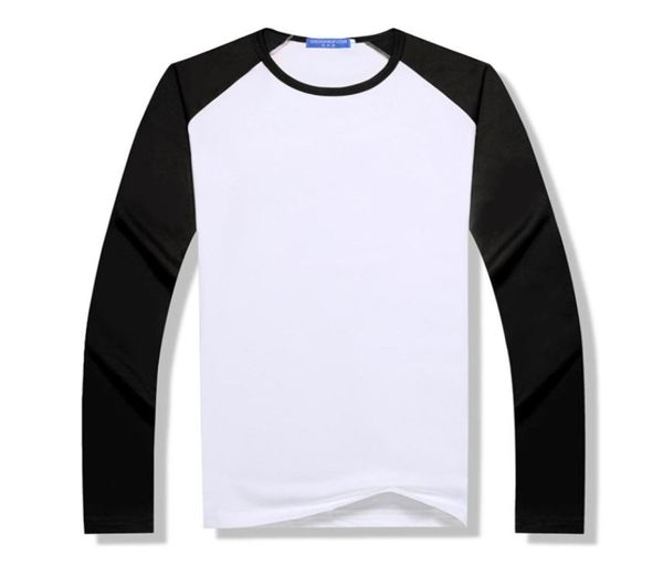 

sublimation blank tshirt thermal heat transfer printing t shirt diy blouse tees for parent child patchwork raglan tshi4065122, White