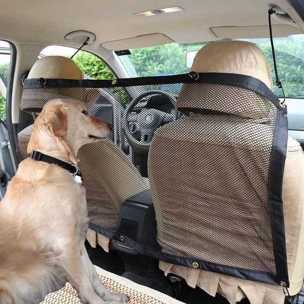 

barriers dog net barrier 115cm*62cm adjustable portable mesh obstacle back seat fence car pet isolation protective network r230815