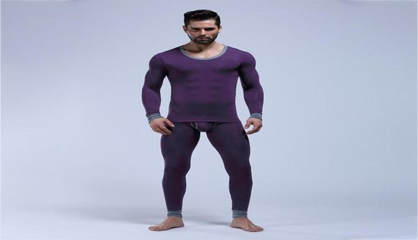 

winter mens warm thermal underwear underpants set male ultrathin heat long johns high elastic black modal thermals sets velet1156145, Black;white