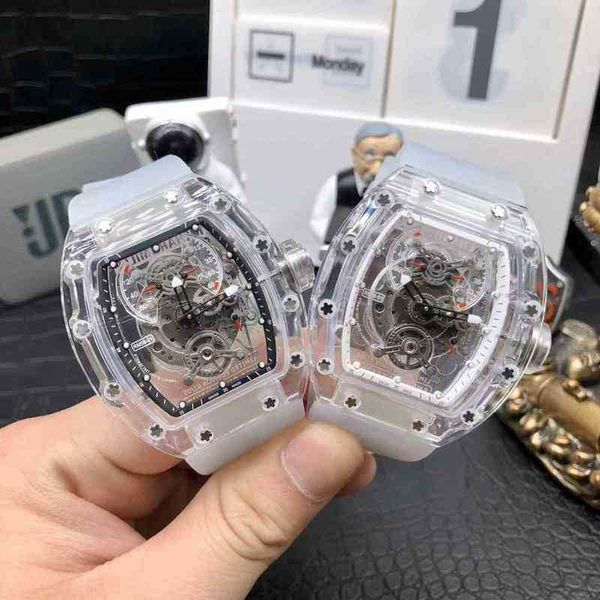 

multi-function superclone luxury mens mechanics watches richa milles wristwatch business leisure rm56-01 fully automatic mechanical transpar