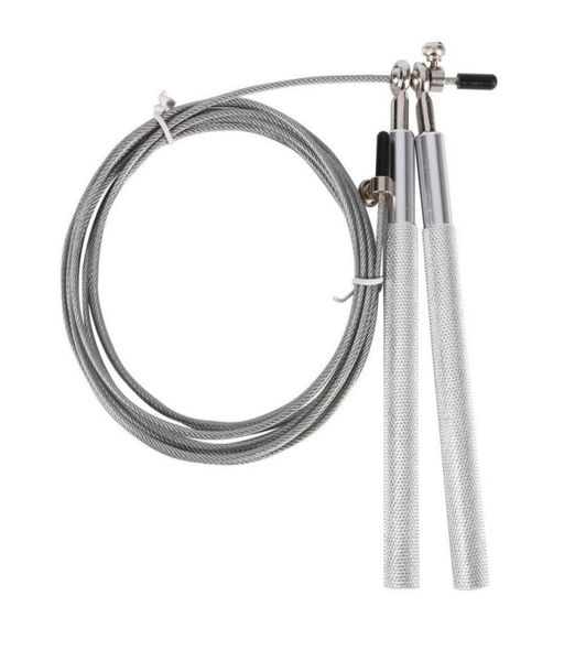 

new sport crossfit speed jump rope ball bearing metal handle skipping stainless steel cable fitness equipment 2018 workout2716340