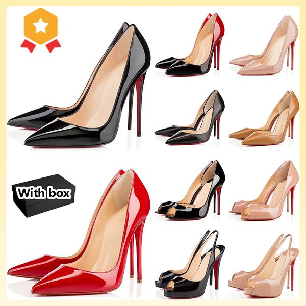 

designer high heel designers heels stiletto dress shoes styles womens 8cm/10cm/12cm genuine leather point toe pumps loafers rubber size 35-4, Black