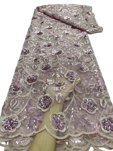 

tulle with sequins 5 yards african ladies evening textile dress sewing dentelle dinner party formal clothing net female apparel 2023 premium, Black;white