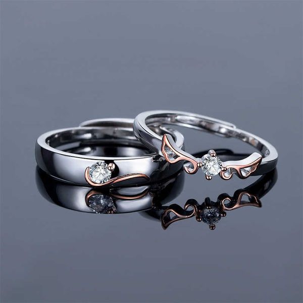 

luxury bvlgr jewelry accessories designer woman new couple ring a pair versatile romance light as commemorative gift for girlfriend valentin, Silver