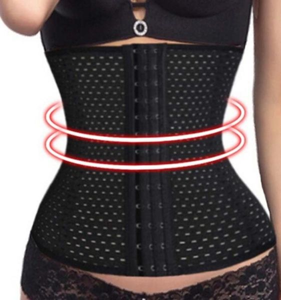 

good quality bodysuit women waist trainer tummy slimmer shapewear training corsets cincher body shaper bustier8410484, Black;white