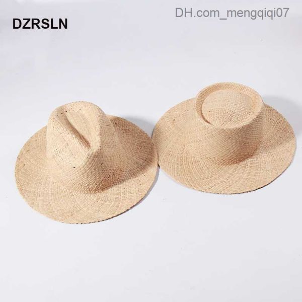 

caps hats women's summer sun hat raffia beach hat casual simple screen straw hat wholesale z230815, Yellow