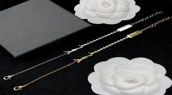 

fashion love bracelet designer jewelry pendants bracelet luxury women gold silver chains bracelets lady hand chain party gift8528107, Golden;silver