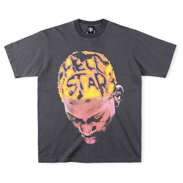

tees mens t shirts designer head printed shirt street fit shorts sleeve clothes us size 23fw, Black;brown