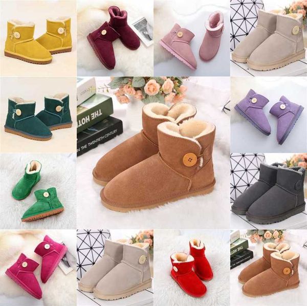 

australia women snow boot designer triple black chestnut classic mini booties suede shearling ankle short boots girl ladies button wgg boots