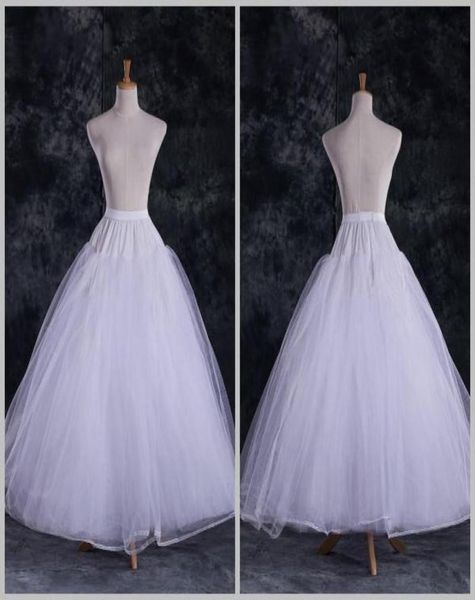 

dl09757 whole a line tulle bridal petticoats wedding underskirt crinolines bridal accessory with full lining5893737, White