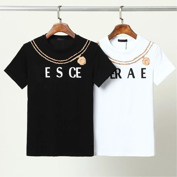 

men's t-shirt black and white head drill color letter pattern 100% cotton breathable anti-wrinkle fashion casual3xl, White;black