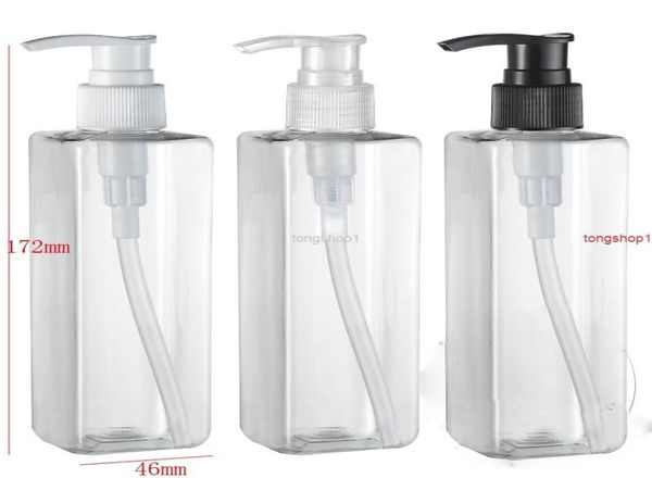 

0pcs/lot 250ml pump bottle emulsion bottling cosmetics packaging pet pstic for trial of shampoo4235522