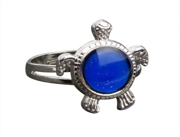 

whole color change temperature control adjustble mood turtle ring jewelry for men women2280690, Silver