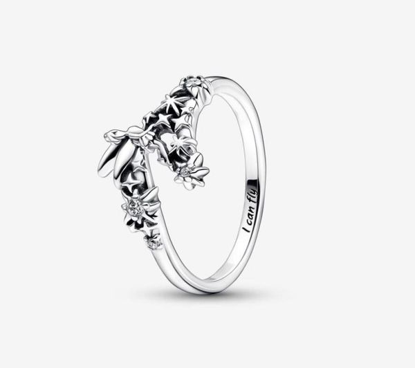 

925 sterling silver tinker bell sparkling ring for women wedding rings fashion engagement jewelry accessories6290703, Slivery;golden