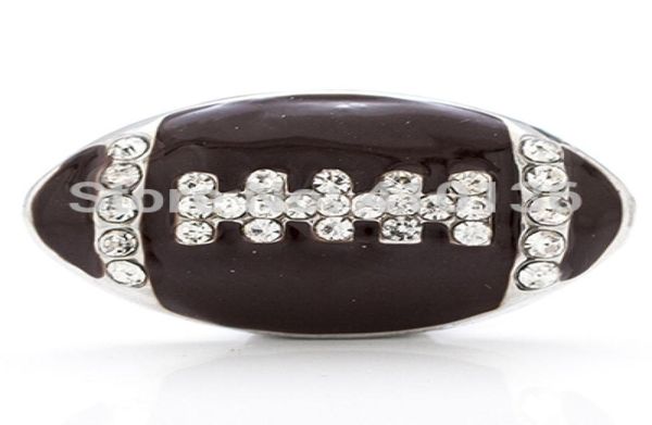 

football snap button noosa chunks snap buttons jewelry button for bracelet necklace fashion diy jewelry american football snaps6000447, Silver