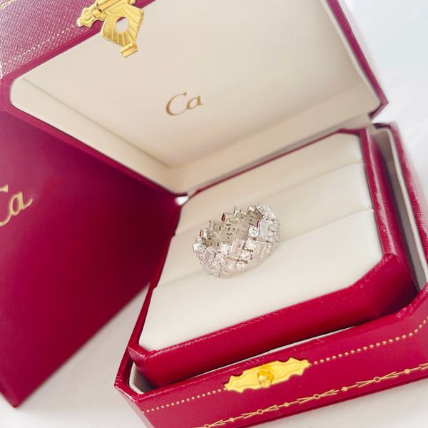 

ring designer ring luxury jewelry rings for women alphabet diamond design fashion casual christmas gift jewelry temperament versatile rings, Golden;silver