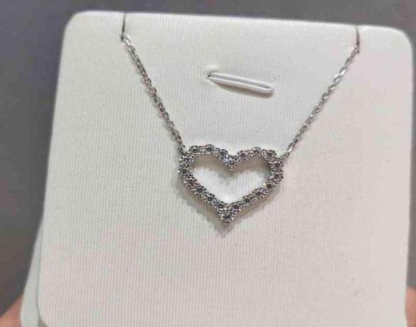 

inbeaut arrival 925 silver forever love pass diamond test 032ct excellent cut moissanite heart pendant necklace for women79023262456044