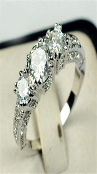 

romantic lovely natural birthstone in bridal princess wedding engagement ring siz6101504754, Silver