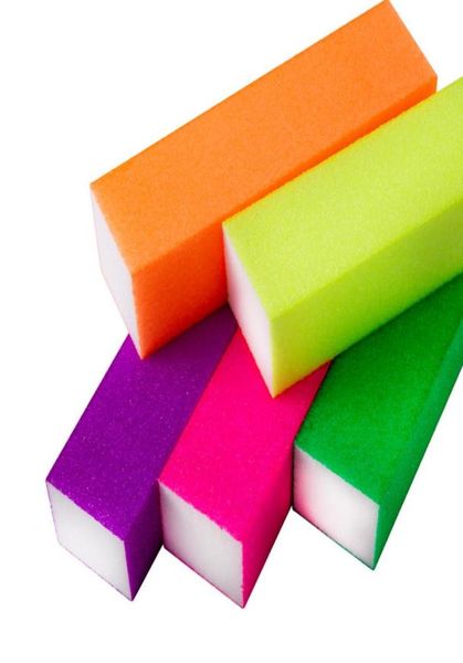 

10pcs nail art tips file buffer toufu fluorescence sanding block polishing buffer buffing burnishing uv gel polish manicure tools 8385257