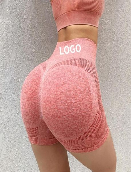 

booty push up sport yoga shorts women spandex seamless running biker short black fitness leggings high waist gym shorts 220622079528, White;red
