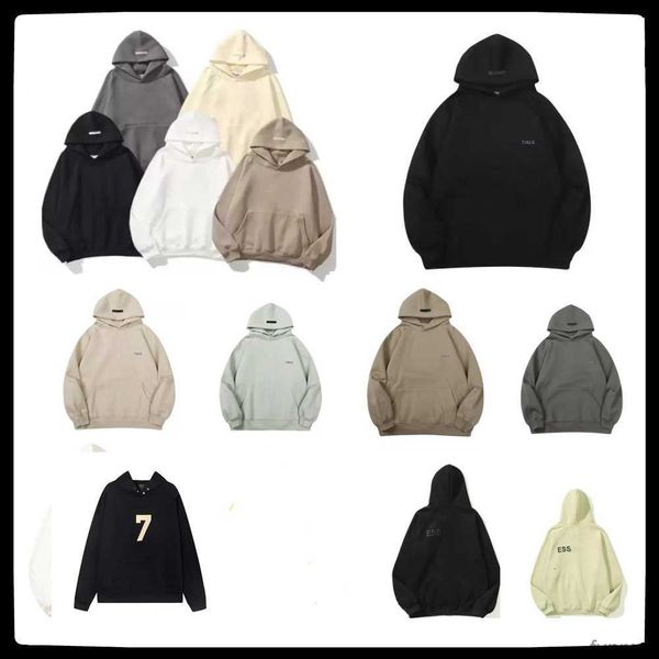 

hoodies designer womens mens essent hoodie fashion loose essentialhoodie streetwear sweatshirts essentail lovers high maqi, Black