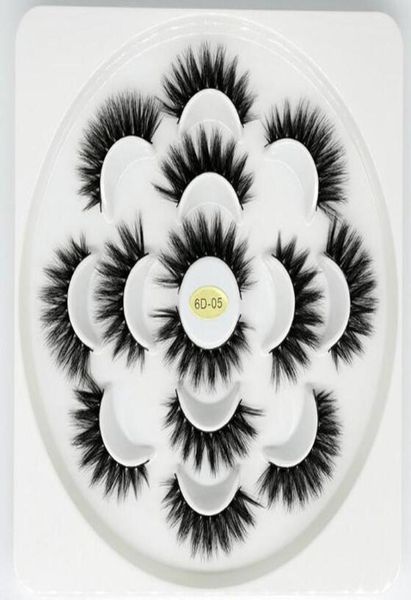 

7 pairs 3d eyelashes handmade natural long faux mink lashes women makeup false lashes extensions maquiagem tools9197350